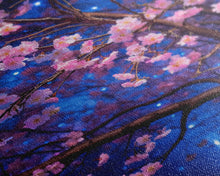 Cargar imagen en el visor de la galería, Cherry Blossom Art, Pink Flowers, Japanese Art, Sakura, Canvas Print, Wall Art, Vertical Art, Gift For Boss, Preppy Room Decor, Office Print
