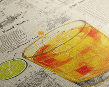 Cargar imagen en el visor de la galería, Cocktail Wall Art, Bar Cart Art, Cocktail Gift, Canvas Print, Wall Art, Vertical Print, Dorm Room Art, Kitchen Wall Decor, Friendship Gift
