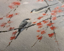 Cargar imagen en el visor de la galería, Cherry Blossom Tree, Japanese Wall Print, Bird Wall Art,  Asian Art, Canvas Print, Wall Art, Vertical Print, Country Home Decor, Office Art
