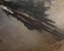 Load image into Gallery viewer, Death Rides A Pale Horse, Framed Canvas Print, Cowboy Grim Reaper, Spooky Halloween Art Print
