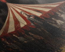 Load image into Gallery viewer, The Cursed Circus, Unique Halloween Art, Framed Canvas Print, Halloween Poster Art, Horror Prints, Victorian Oil Painting, Halloween Decor

