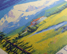 Load image into Gallery viewer, Denali National Park Travel Poster Print, Canvas Print Wall Art, Alaska Travel Art, Midcentury Modern Travel Decor, MCM Wall Art
