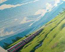 Load image into Gallery viewer, Denali National Park Travel Poster Print, Canvas Print Wall Art, Alaska Travel Art, Midcentury Modern Travel Decor, MCM Wall Art
