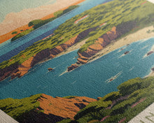 Cargar imagen en el visor de la galería, Channel Island National Park Travel Poster Print, Canvas Print Wall Art, California Travel Art, Midcentury Modern Travel Decor
