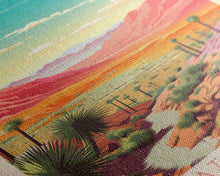 Load image into Gallery viewer, Death Valley National Park California Travel Art, National Park Print, Minimalist Travel Art, Midcentury Modern Style Landscape Painting
