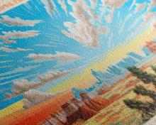 Carregar imagem no visualizador da galeria, Badlands National Park, Panoramic South Dakota Travel Art, National Park Print, Minimalist Travel Art, Midcentury Modern Style Landscape
