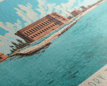 Carregar imagem no visualizador da galeria, Dry Tortugas National Park, Panoramic Florida Travel Art, National Park Print, Minimalist Travel Art, Midcentury Modern Style Landscape
