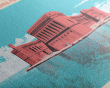 Load image into Gallery viewer, Dry Tortugas National Park, Panoramic Florida Travel Art, National Park Print, Minimalist Travel Art, Midcentury Modern Style Landscape
