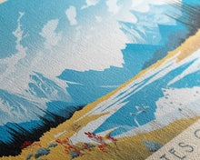 Load image into Gallery viewer, Gates Of The Arctic National Park Panoramic Alaska Travel Art, National Park Print, Minimalist Travel Art, Midcentury Modern Style Landscape
