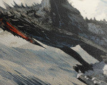 Load image into Gallery viewer, Dragon Painting, Framed Canvas Print, Dragon Art, Fantasy Art, Fantasy Painting, Watercolor Dragon Painting, Art Print
