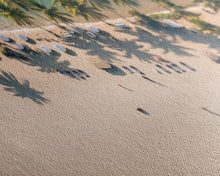 Carregar imagem no visualizador da galeria, Drone Shot of Bora Bora, Vacation Art, Tropical Beach Photography Framed Canvas Print, Panoramic Bird&#39;s Eye View of Paradise
