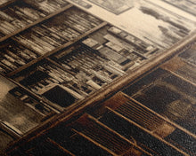 Load image into Gallery viewer, Bar Art, Old Timey Western Bar, Sepia Photography Art, Kitchen Art, Kitchen Wall Art, Home Bar Decor, Bar Cart Art
