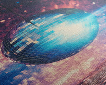 Load image into Gallery viewer, Disco Ball Print, Disco Ball Decor, Canvas Print, Wall Hanging, Portrait Art, Retro Wall Art, Trendy Wall Art, Game Room Decor, Couple Gift
