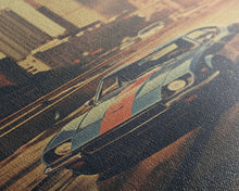 Carregar imagem no visualizador da galeria, Car Wall Art, Classic Car Wall Art, Canvas Print, Wall Hanging, Portrait Art, Car Lover Gift, Man Cave Art, Living Room Print, Bookshelf Art
