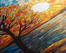 Carregar imagem no visualizador da galeria, Abstract Art, Tree Wall Art, Ocean Wall Art, Sunset, Canvas Print, Wall Hanging, Portrait Art, Nature Print, Office Decor, Entryway Prints
