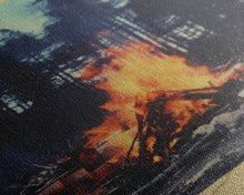 Carregar imagem no visualizador da galeria, Camp, Outdoors Art, Campfire, Nature Wall Art, Canvas Print, Wall Hanging, Portrait Art, Friendship Gift, Modern Office Art, Bookshelf Decor
