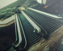 Load image into Gallery viewer, Escalator, Abandoned Building, Moody Wall Art, Horror Art Print, Canvas Print, Wall Hanging, Portrait Art, Nerdy Home Decor, Bedroom Prints
