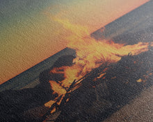 Carregar imagem no visualizador da galeria, Campfire Wall Art, Beach Wall Art, Coastal Print, Canvas Print, Wall Hanging, Portrait Art, Minimalist Wall Art, Ocean Art, Military Gift
