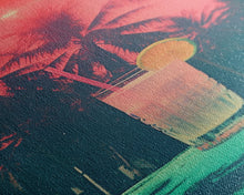 Cargar imagen en el visor de la galería, Cocktail Wall Print, Palm Tree Wall Art, Tropical Wall Art, Beach Wall Art, Canvas Print, Wall Hanging, Portrait Art, Bar Decor, RV Wall Art
