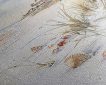 Cargar imagen en el visor de la galería, Christmas On A Snow Capped Beach, Wood Framed Wall Art, Rustic Christmas Decor, Tropical / nautical Christmas Art
