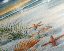 Carregar imagem no visualizador da galeria, Canvas Print Of Christmas On The Beach, Trendy Christmas Art, Winter Art, Winter Art Print, Wood Framed Art
