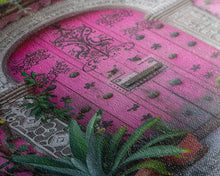 Cargar imagen en el visor de la galería, Change456 Architecture Print, 19th Century Architecture Photography, Mexico City Wall Art, Wood Framed Canvas Print
