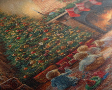 Cargar imagen en el visor de la galería, Children By Fireplace And Christmas Tree Framed Canvas Print Cozy Holiday Home Decor With Warm Fire And Festive Decorations Christmas Art
