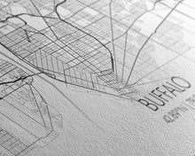 Carregar imagem no visualizador da galeria, Buffalo Street Map, New York Map, Map Print, Modern Art, Wall Art, Canvas Art, Gift For Newlyweds, Gift For Parents, Apartment Décor
