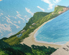 Load image into Gallery viewer, Barbuda, Antigua and Barbuda Panoramic Beach Print, Vacation Gift, Antigua and Barbuda Wall Art, Beach Painting, Beach Decor, Beach Painting
