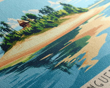 Load image into Gallery viewer, Benguerra Island, Mozambique Panoramic Print, Vacation Gift, Mozambique Wall Art, Beach Painting, Beach Decor, Large Wall Art, Wood Frame Art
