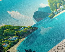 Load image into Gallery viewer, Bequia Island, Saint Vincent and the Grenadines Panoramic Print, Vacation Gift, Saint Vincent and the Grenadines Wall Art, Vacation Wall Art, Vacatation Memories, Beach Decor, Beach Or Lakehouse Art
