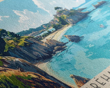 Carregar imagem no visualizador da galeria, Bréhat Island, France Panoramic Print, Vacation Gift, France Wall Art, Vacation Wall Art, Vacatation Memories, Beach Decor, Beach Or Lakehouse Art
