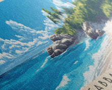 Carregar imagem no visualizador da galeria, Cabbage Beach, Bahamas Panoramic Beach Print, Vacation Gift, Bahamas Wall Art, Beach Painting, Beach Decor, Beach Painting
