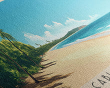 Carregar imagem no visualizador da galeria, Cable Beach, Australia Panoramic Beach Print, Vacation Gift, Australia Wall Art, Framed Canvas Print, Framed Beach Painting
