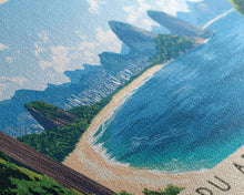 Carregar imagem no visualizador da galeria, Cairu Archipelago, Brazil Panoramic Print, Vacation Gift, Brazil Wall Art, Beach Painting, Beach Decor, Large Wall Art, Wood Frame Art
