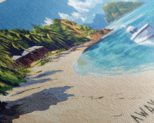 Cargar imagen en el visor de la galería, Cast Away Island Beach, Fiji Panoramic Print, Vacation Gift, Fiji Wall Art, Beach Painting, Beach Decor, Beach Or Lakehouse Art
