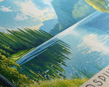 Load image into Gallery viewer, Cospudener See, Germany Panoramic Print, Vacation Gift, Germany Wall Art, Beach Painting, Beach Decor, Large Wall Art, Wood Frame Art
