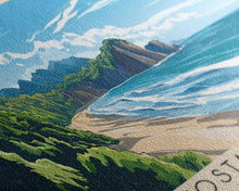 Cargar imagen en el visor de la galería, Costa Ballena, Costa Rica Panoramic Beach Print, Vacation Gift, Costa Rica Wall Art, Framed Canvas Print, Framed Beach Painting
