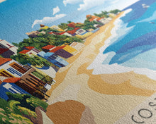 Cargar imagen en el visor de la galería, Costalegre, Mexico Panoramic Print, Vacation Gift, Mexico Wall Art, Beach Painting, Beach Decor, Beach Or Lakehouse Art
