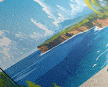 Load image into Gallery viewer, Cuba, Cuba Panoramic Beach Print, Vacation Gift, Cuba Wall Art, Beach Painting, Beach Decor, Beach Painting
