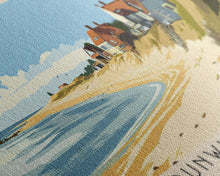 Load image into Gallery viewer, Dunwich Beach, United Kingdom Panoramic Print, Vacation Gift, United Kingdom Wall Art, Beach Painting, Beach Decor, Large Wall Art, Wood Frame Art
