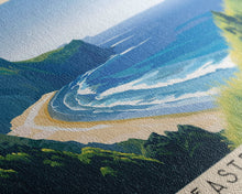 Load image into Gallery viewer, Eastern Cape, Coffee Bay Panoramic Beach Print, Vacation Gift, Coffee Bay Wall Art, Beach Painting, Beach Decor, Beach Painting
