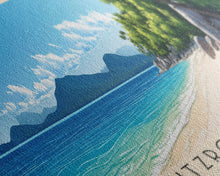 Cargar imagen en el visor de la galería, Fitzroy Island, Australia Panoramic Print, Vacation Gift, Australia Wall Art, Beach Painting, Beach Decor, Beach Or Lakehouse Art
