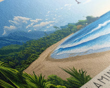 Cargar imagen en el visor de la galería, Flamingo Beach, Costa Rica Panoramic Beach Print, Vacation Gift, Costa Rica Wall Art, Framed Canvas Print, Framed Beach Painting
