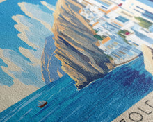 Cargar imagen en el visor de la galería, Folegandros, Greece Panoramic Print, Vacation Gift, Greece Wall Art, Vacation Wall Art, Vacatation Memories, Beach Decor, Beach Or Lakehouse Art
