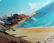 Carregar imagem no visualizador da galeria, Formentera, Spain Panoramic Beach Print, Vacation Gift, Spain Wall Art, Beach Painting, Beach Decor, Beach Painting
