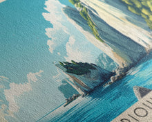 Carregar imagem no visualizador da galeria, Frioul Islands, France Panoramic Beach Print, Vacation Gift, France Wall Art, Framed Canvas Print, Framed Beach Painting
