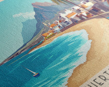 Cargar imagen en el visor de la galería, Fuerteventura, Spain Panoramic Print, Vacation Gift, Spain Wall Art, Vacation Wall Art, Vacatation Memories, Beach Decor, Beach Or Lakehouse Art
