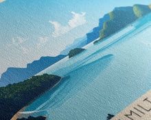 Cargar imagen en el visor de la galería, Hamilton Island, Australia Panoramic Beach Print, Vacation Gift, Australia Wall Art, Beach Painting, Beach Decor, Beach Painting
