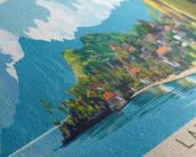 Load image into Gallery viewer, Labengki, Indonesia Panoramic Beach Print, Vacation Gift, Indonesia Wall Art, Framed Canvas Print, Framed Beach Painting
